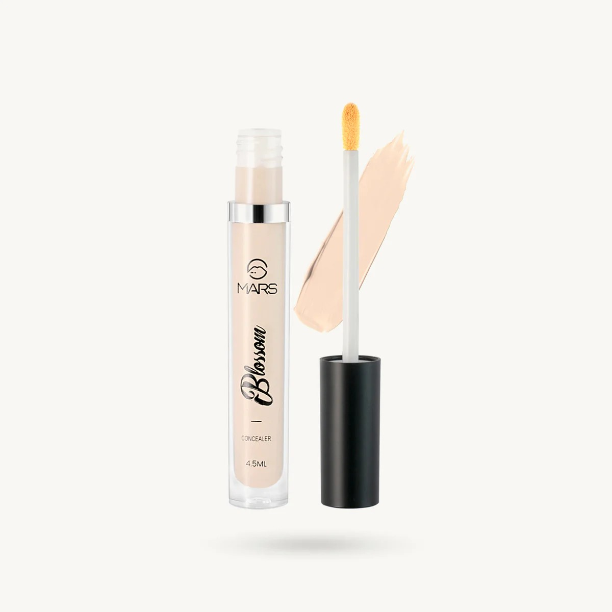 MARS Blossom liquid Concealer | Lightweight With Full Coverage | Highly Blendable Concealer for Face Makeup | Crease Resistant Formula (4.5 ml)