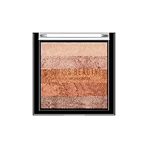 Swiss Beauty Brick Highlighter | Highly-Pigmented Powder Highlighter + Bronzer With Easy-To-Blend Formula